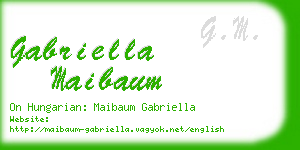 gabriella maibaum business card